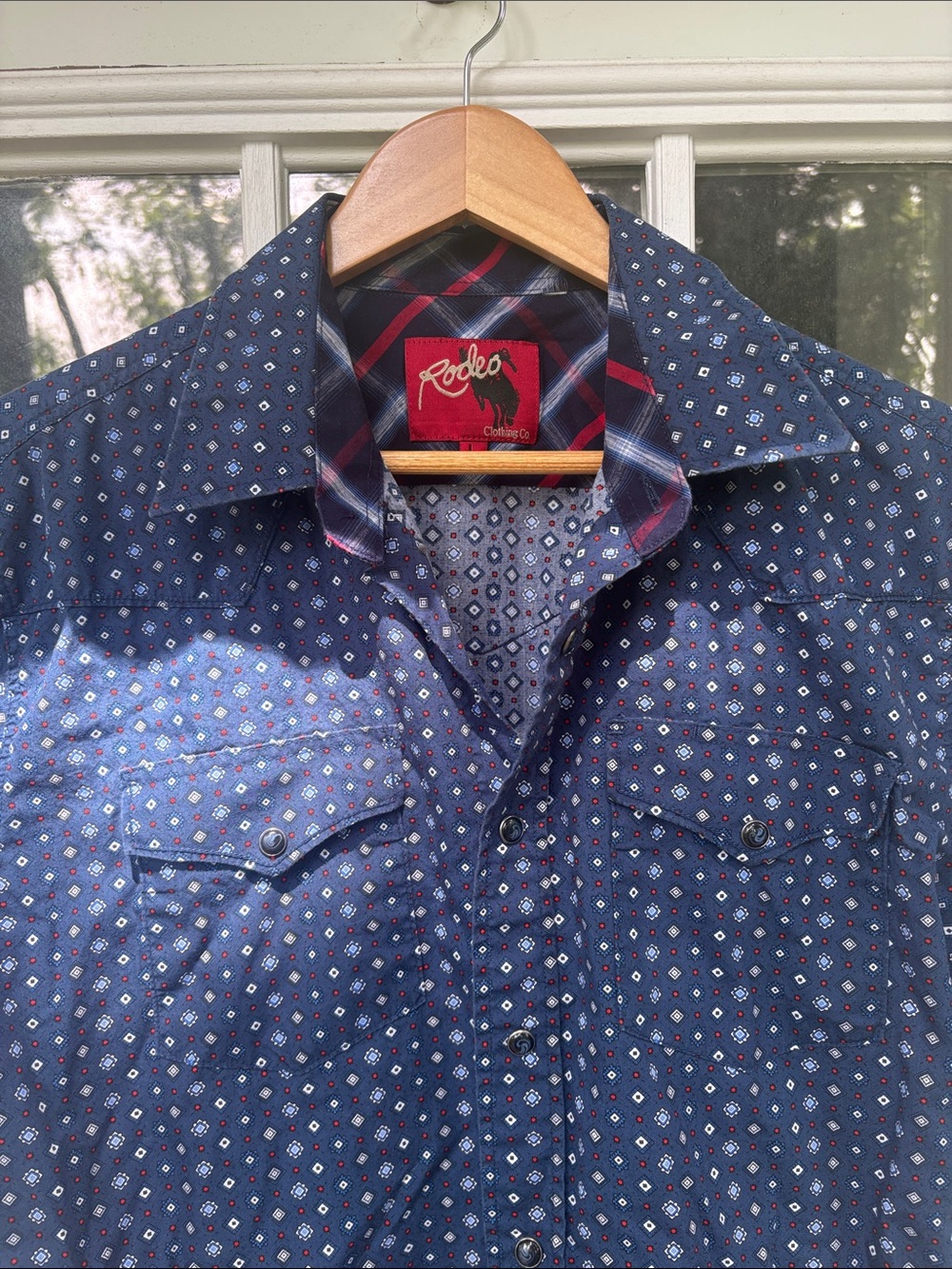 Rodeo: Printed Western S/S Snap Shirt